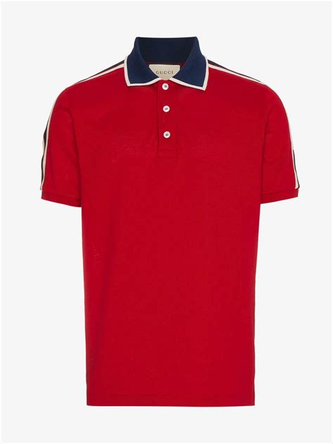 gucci red tshirt man|red gucci polo.